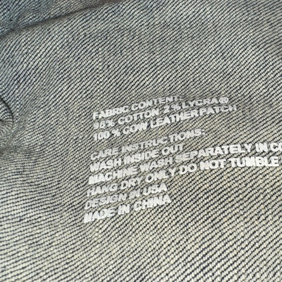 PURPLE BRAND MONOGRAM PRINT FADED DENIM JACKET SIZE LARGE - Picture 9 of 14